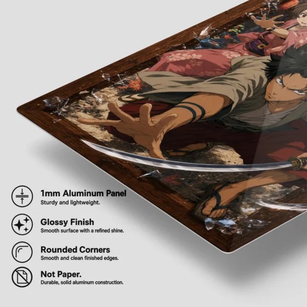 Anime Metal Poster Wall Decor - Samurai - E - Image 6