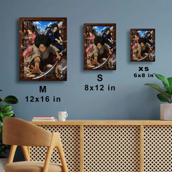 Anime Metal Poster Wall Decor - Samurai - E - Image 7