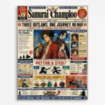 Anime Metal Poster Wall Decor - Samurai - F