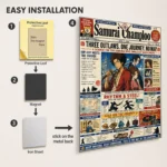 Anime Metal Poster Wall Decor - Samurai - F - Image 2