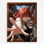 Anime Metal Poster Wall Decor - Chainsaw Makima - A