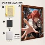 Anime Metal Poster Wall Decor - Chainsaw Makima - A - Image 2