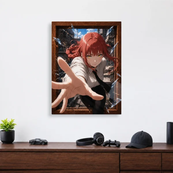 Anime Metal Poster Wall Decor - Chainsaw Makima - A - Image 4
