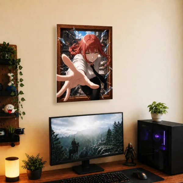 Anime Metal Poster Wall Decor - Chainsaw Makima - A - Image 5