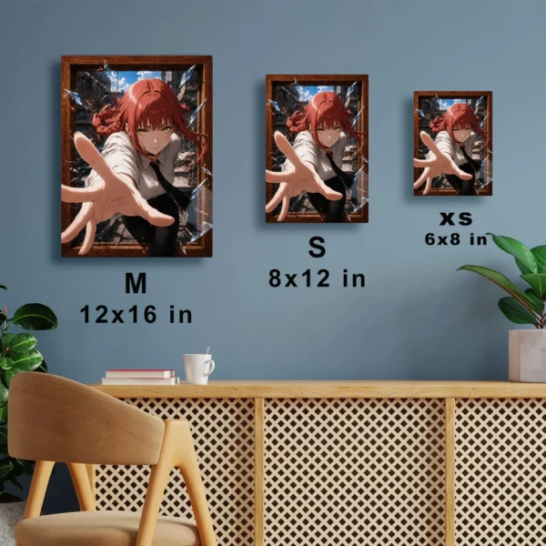 Anime Metal Poster Wall Decor - Chainsaw Makima - A - Image 7