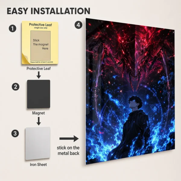 Anime Metal Poster Wall Decor - Solo - B - Image 2