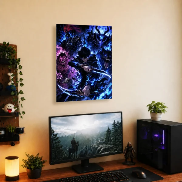 Anime Metal Poster Wall Decor - Solo - C - Image 5