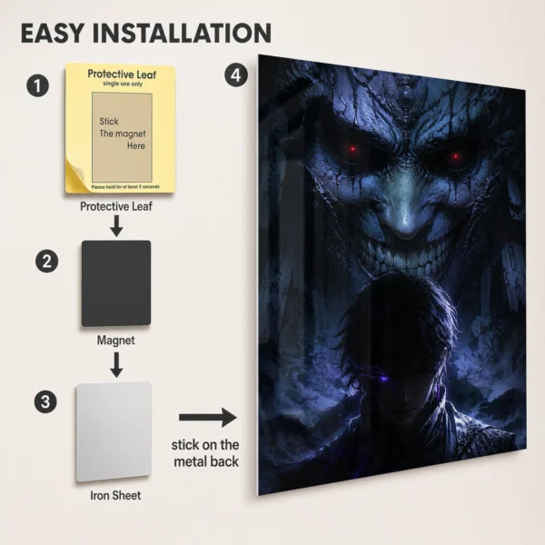 Anime Metal Poster Wall Decor - Solo - D - Image 2