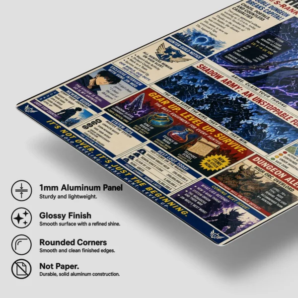 Anime Metal Poster Wall Decor - Solo - E - Image 6