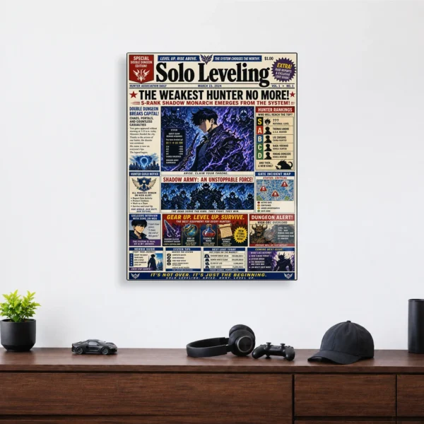 Anime Metal Poster Wall Decor - Solo - E - Image 4
