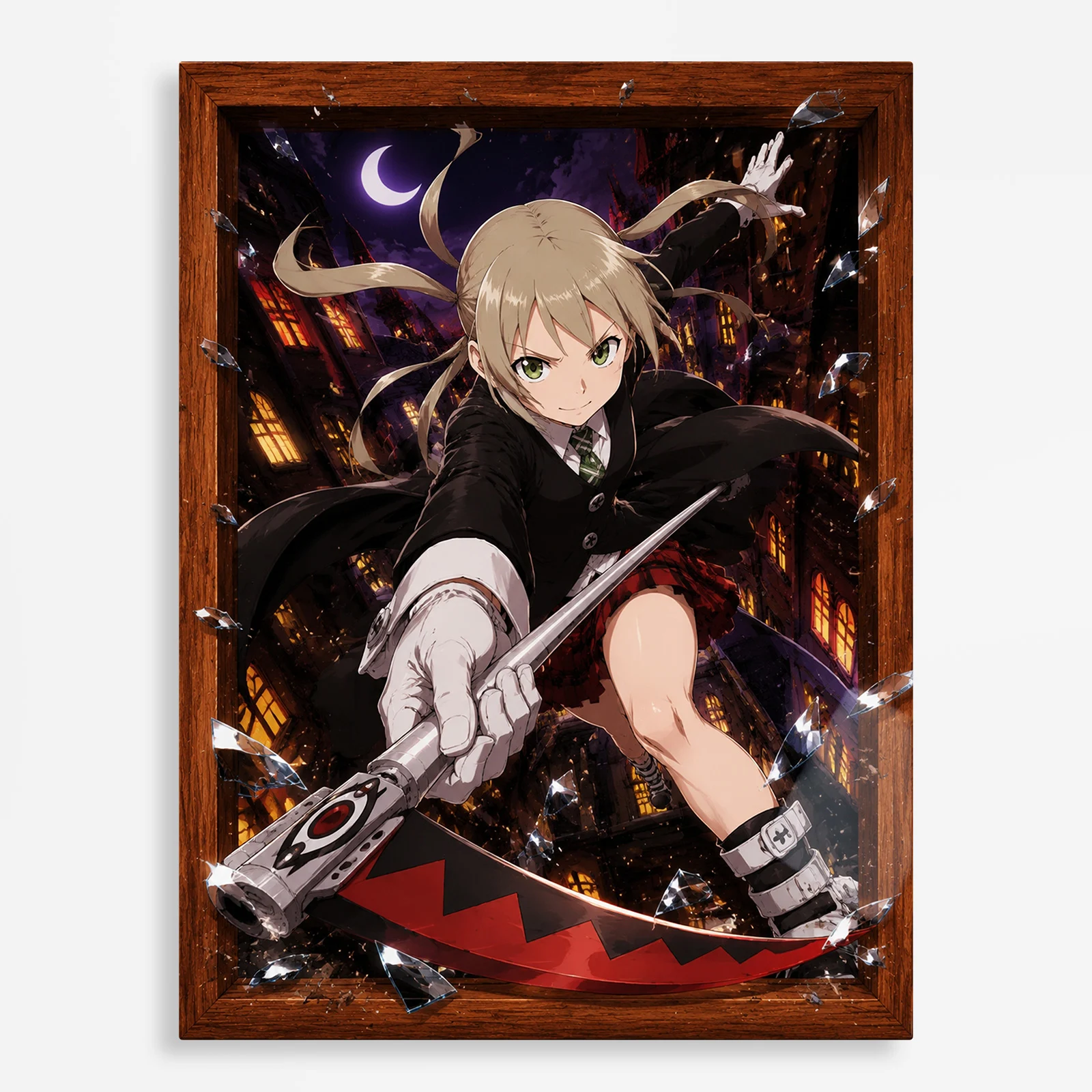 anime metal poster (377) s1 Anime Metal Poster Wall Decor - Soul - Maka Albarn - Image 1