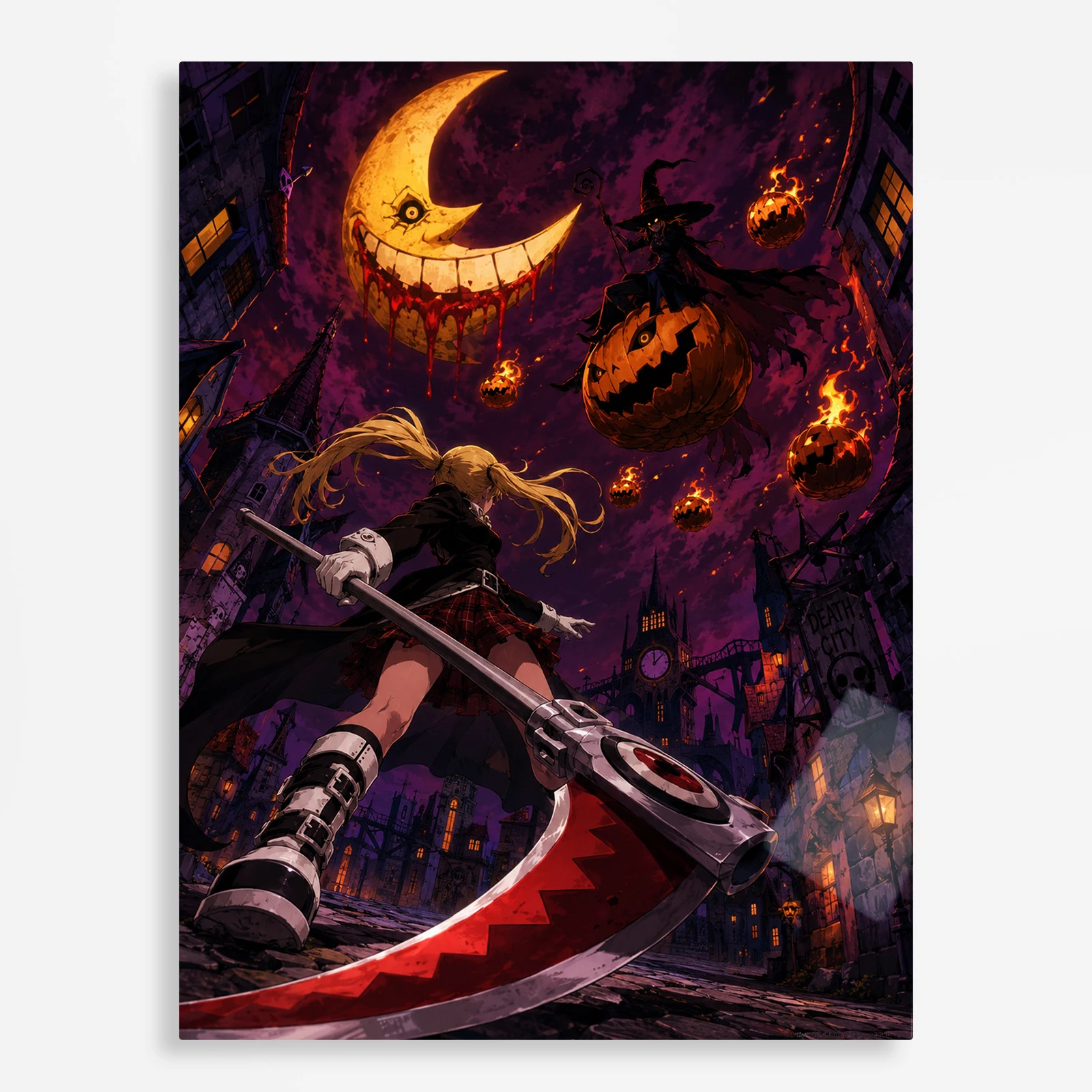 anime metal poster (379) s1 Anime Metal Poster Wall Decor - Soul - Maka Albarn - A - Image 1
