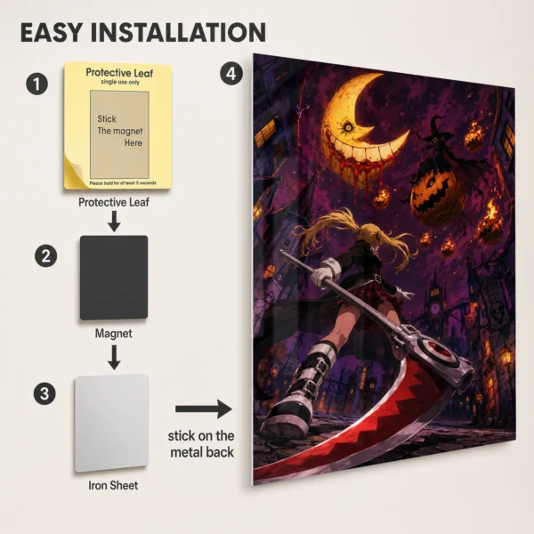 Anime Metal Poster Wall Decor - Soul - Maka Albarn - A - Image 2