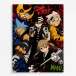 Anime Metal Poster Wall Decor - Soul - A