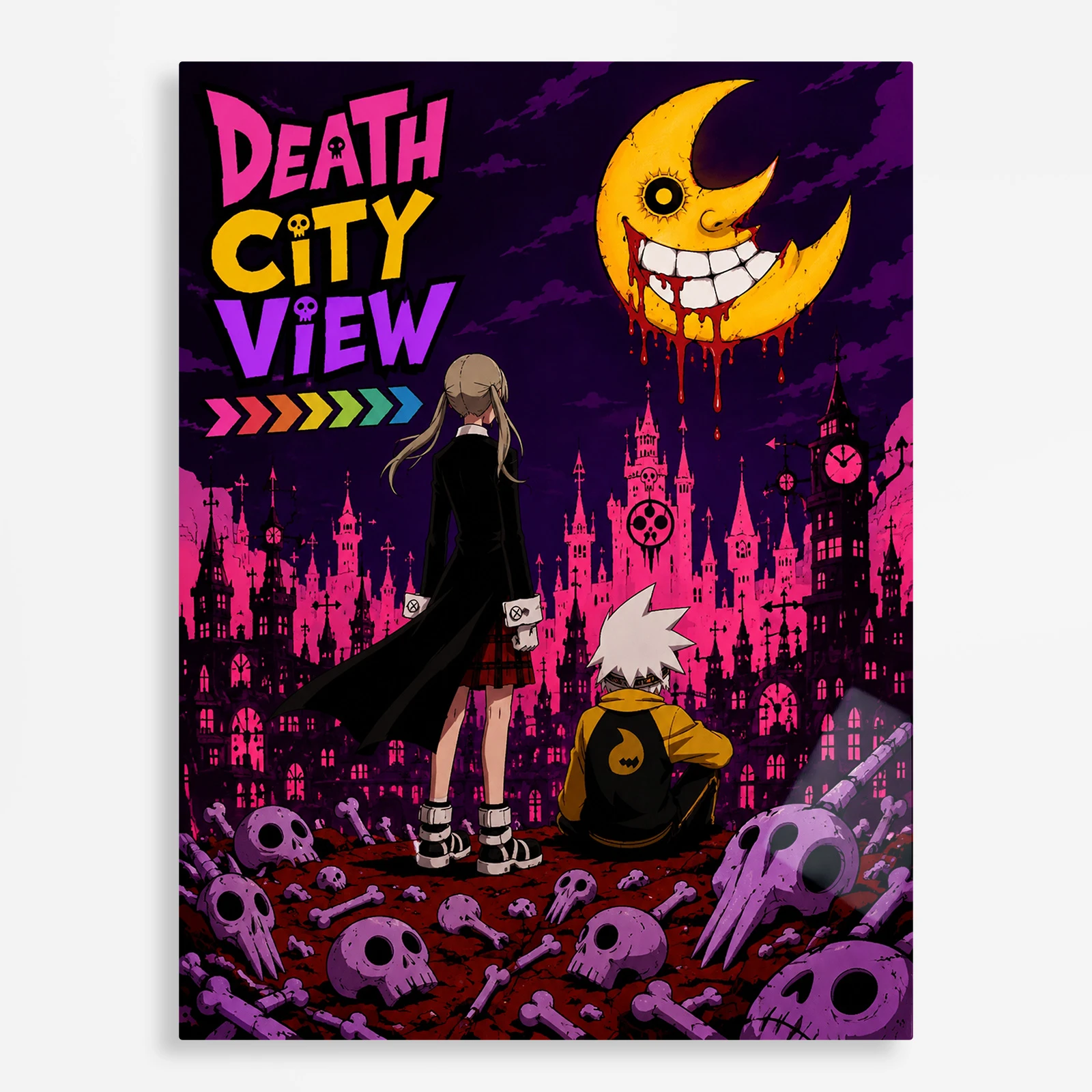 anime metal poster (384) s1 Anime Metal Poster Wall Decor - Soul - Maka Albarn - B - Image 1