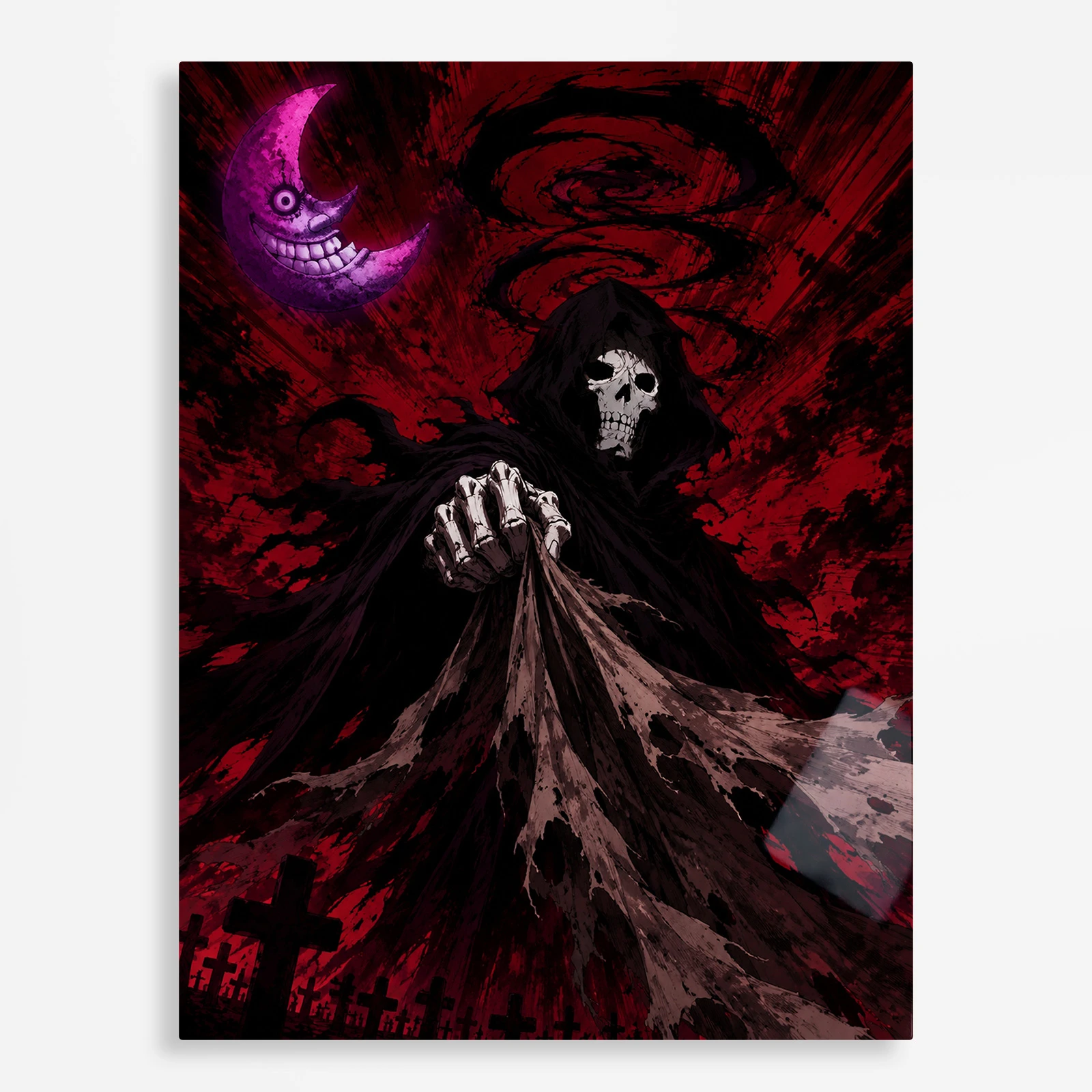anime metal poster (385) s1 Anime Metal Poster Wall Decor - Soul - Death - Image 1