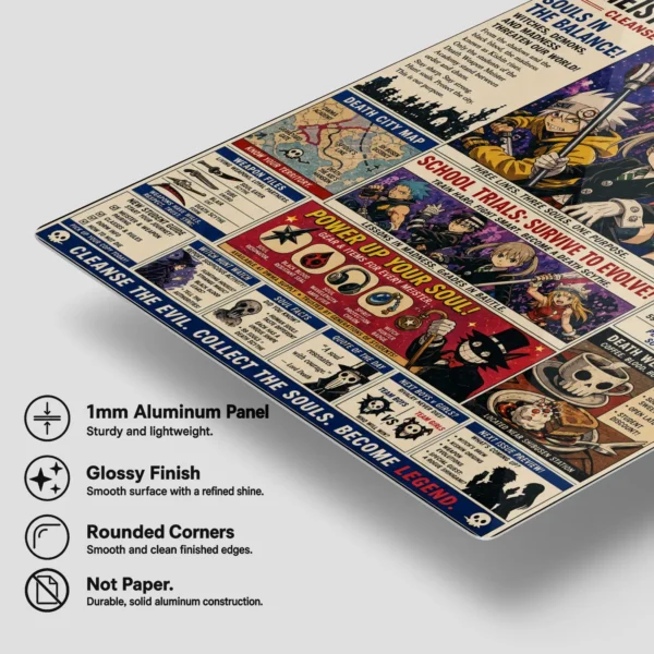 Anime Metal Poster Wall Decor - Soul - F - Image 6