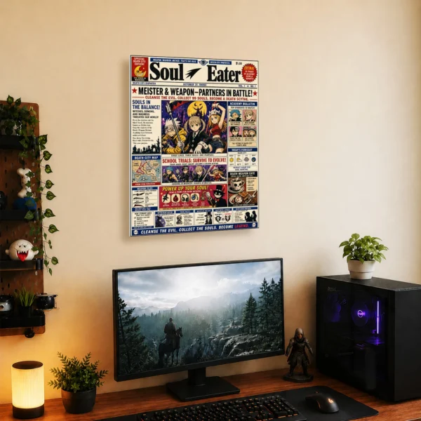 Anime Metal Poster Wall Decor - Soul - F - Image 5