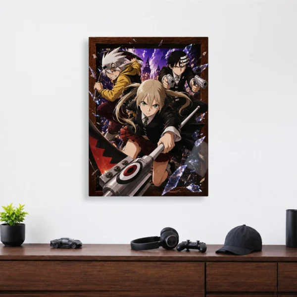Anime Metal Poster Wall Decor - Soul - Soul Evans & Death The Kid - Image 4