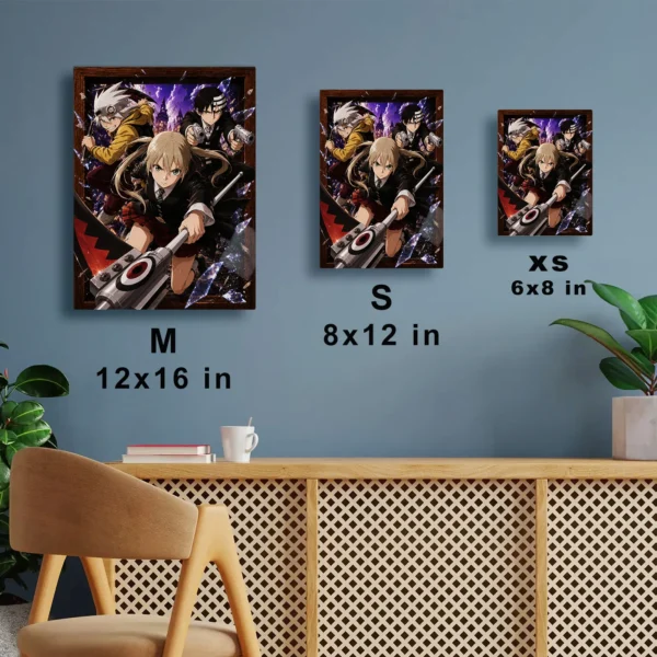Anime Metal Poster Wall Decor - Soul - Soul Evans & Death The Kid - Image 7