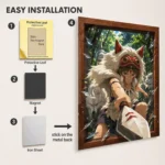 Anime Metal Poster Wall Decor - Forest Princess - San - Image 2