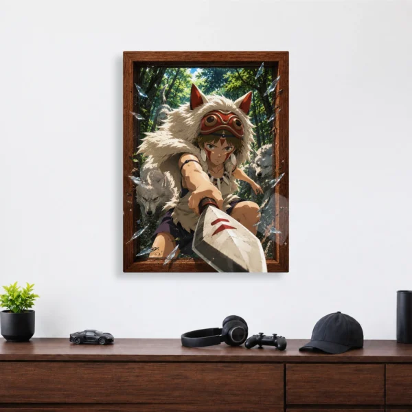 Anime Metal Poster Wall Decor - Forest Princess - San - Image 4