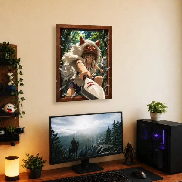 Anime Metal Poster Wall Decor - Forest Princess - San - Image 5