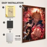Anime Metal Poster Wall Decor - Chainsaw Power - Image 2