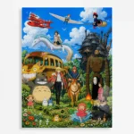 Anime Metal Poster Wall Decor - Ghibli