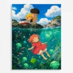 Anime Metal Poster Wall Decor - Ocean Girl