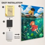Anime Metal Poster Wall Decor - Ocean Girl - Image 2