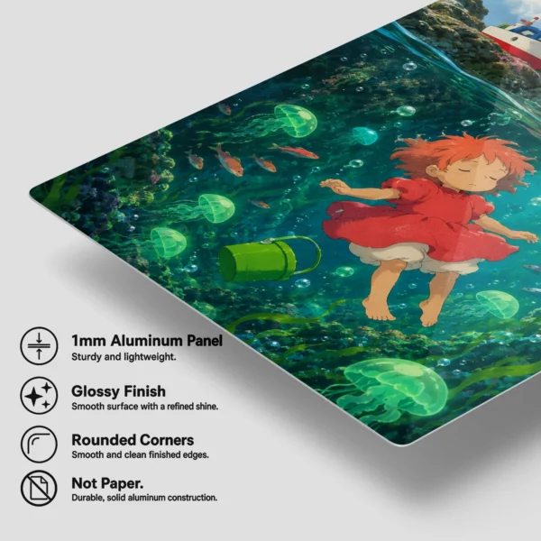 Anime Metal Poster Wall Decor - Ocean Girl - Image 6