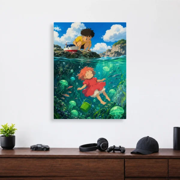 Anime Metal Poster Wall Decor - Ocean Girl - Image 4