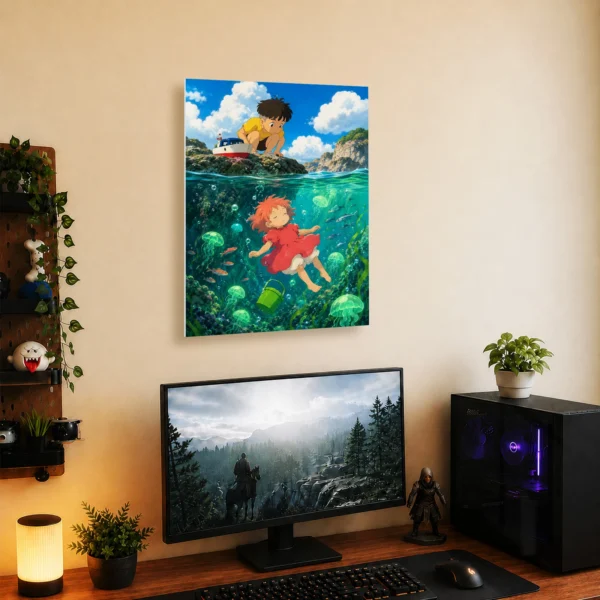 Anime Metal Poster Wall Decor - Ocean Girl - Image 5