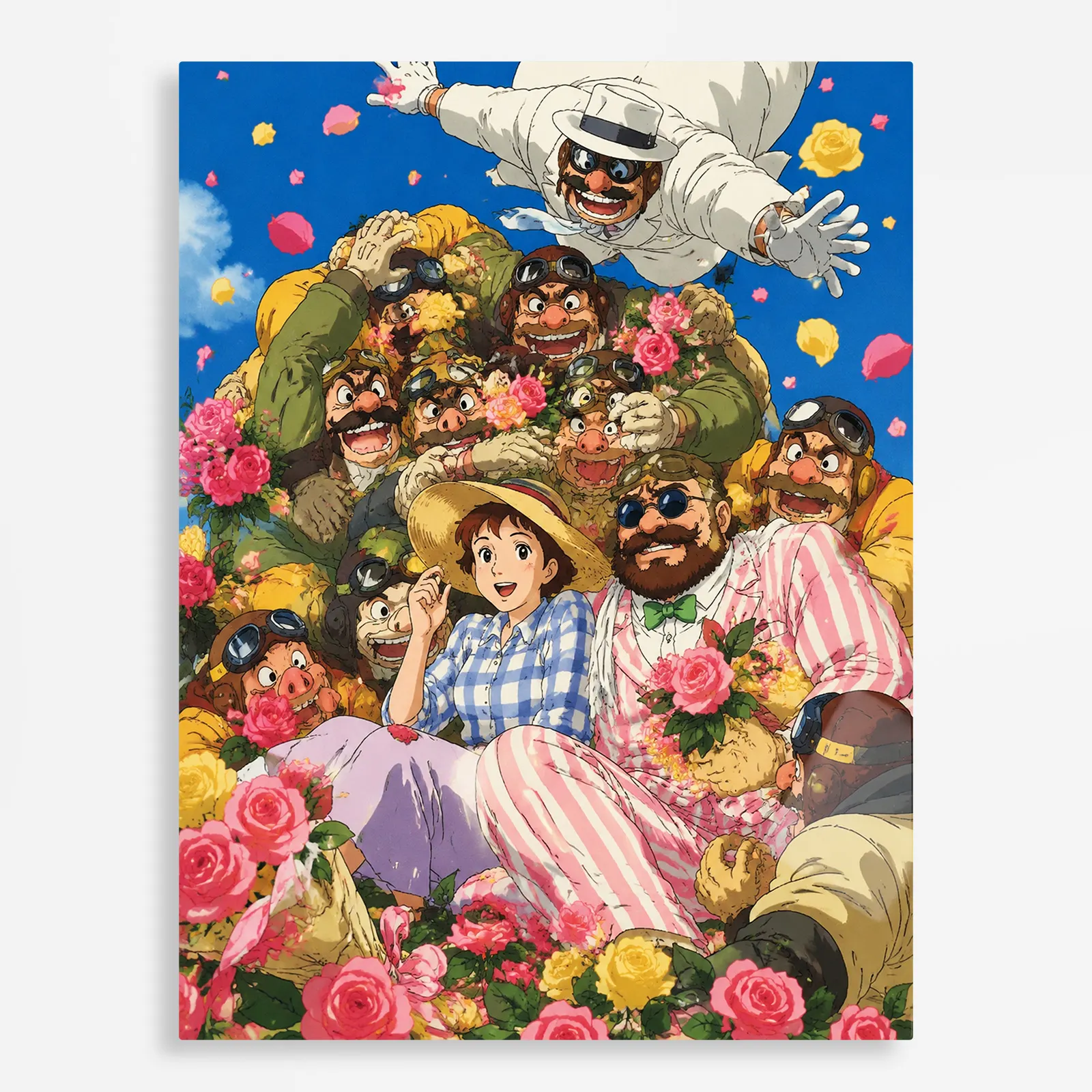 anime metal poster (392) s1 Anime Metal Poster Wall Decor - Crimson Pilot - Image 1