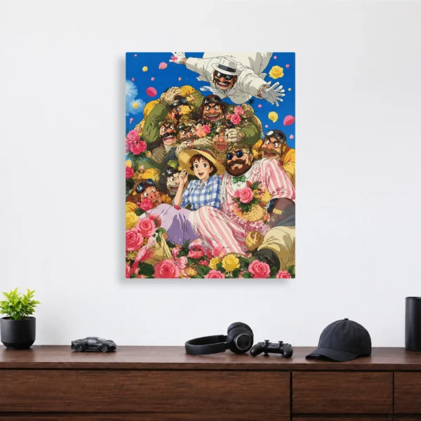 Anime Metal Poster Wall Decor - Crimson Pilot - Image 4