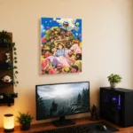 Anime Metal Poster Wall Decor - Crimson Pilot - Image 5