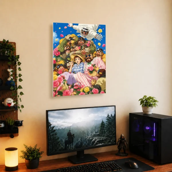Anime Metal Poster Wall Decor - Crimson Pilot - Image 5