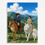 Anime Metal Poster Wall Decor - Forest Princess