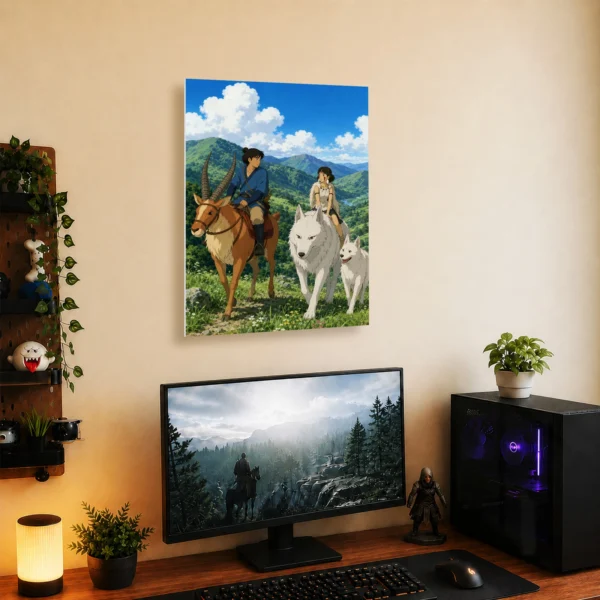 Anime Metal Poster Wall Decor - Forest Princess - Image 5