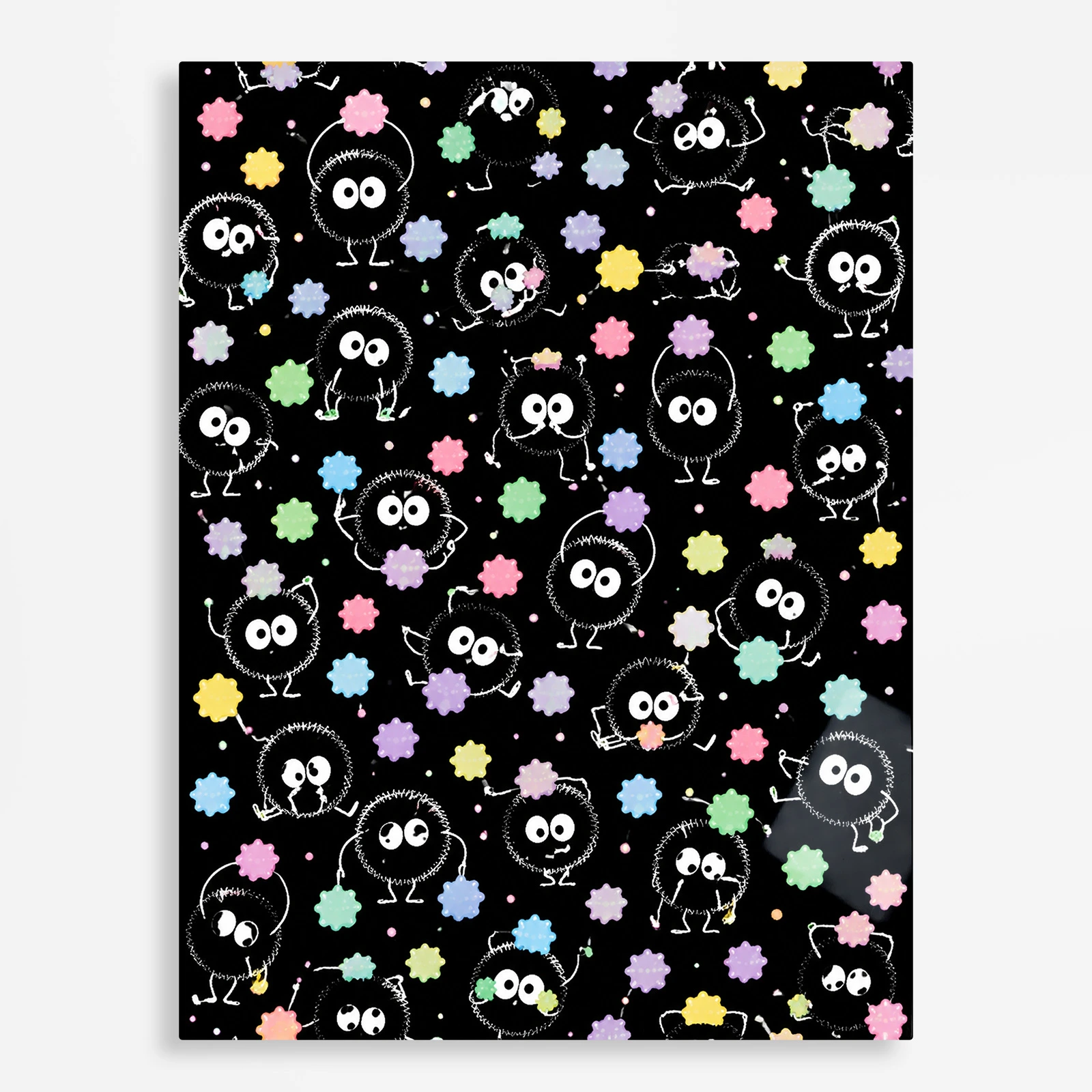 anime metal poster (394) s1 Anime Metal Poster Wall Decor - Forest Spirit - Soot Sprites - Image 1