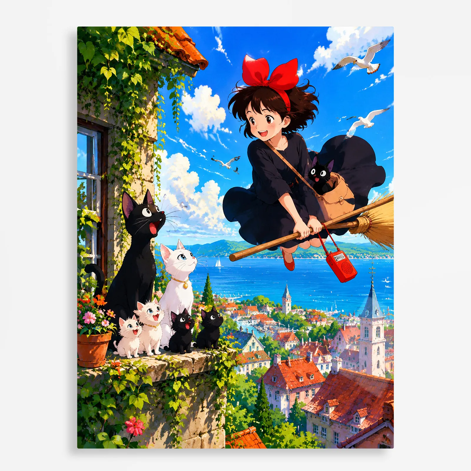 anime metal poster (397) s1 Anime Metal Poster Wall Decor - Witch Delivery - Kiki - Image 1