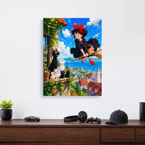 Anime Metal Poster Wall Decor - Witch Delivery - Kiki - Image 4