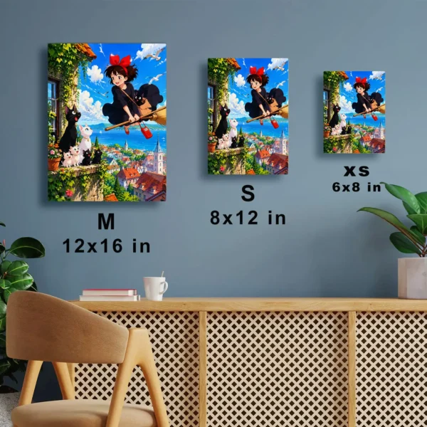 Anime Metal Poster Wall Decor - Witch Delivery - Kiki - Image 7