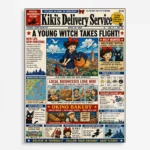 Anime Metal Poster Wall Decor - Witch Delivery