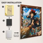 Anime Metal Poster Wall Decor - Witch Delivery - Kiki - A - Image 2