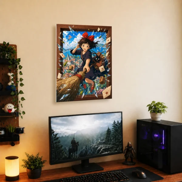 Anime Metal Poster Wall Decor - Witch Delivery - Kiki - A - Image 5