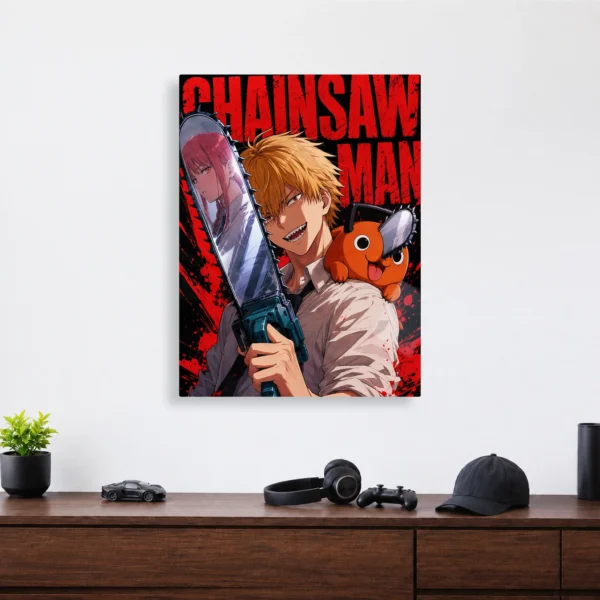 Anime Metal Poster Wall Decor - Chainsaw - Image 4