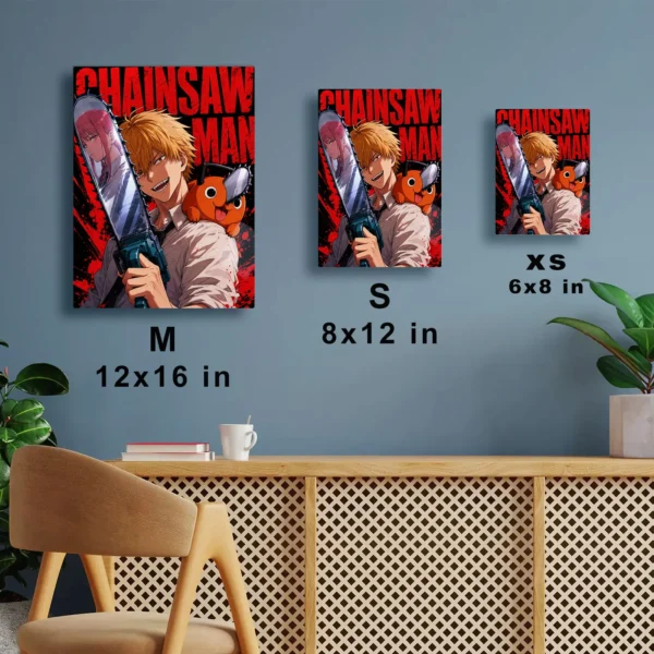 Anime Metal Poster Wall Decor - Chainsaw - Image 7