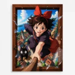 Anime Metal Poster Wall Decor - Witch Delivery - A